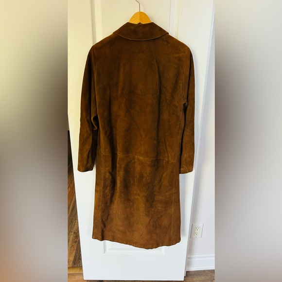 Vintage Trench Suede Jacket. 100% suede - Picture 3 of 5